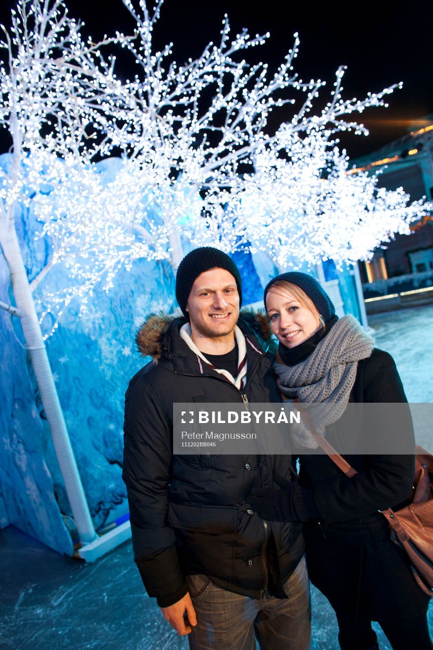 Patrick von Gunten och Amandine Hostettler på Liseberg