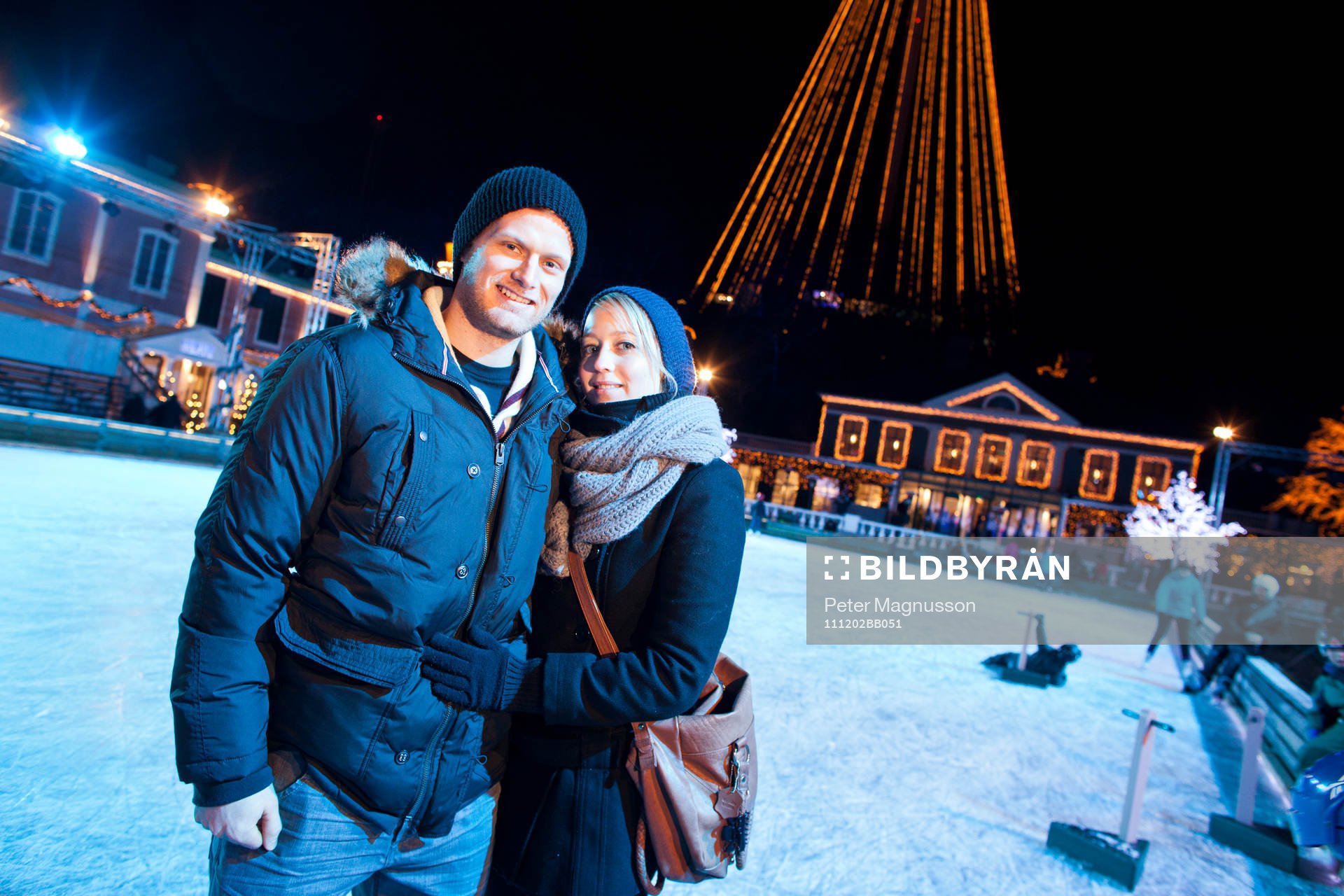 Patrick von Gunten och Amandine Hostettler på Liseberg