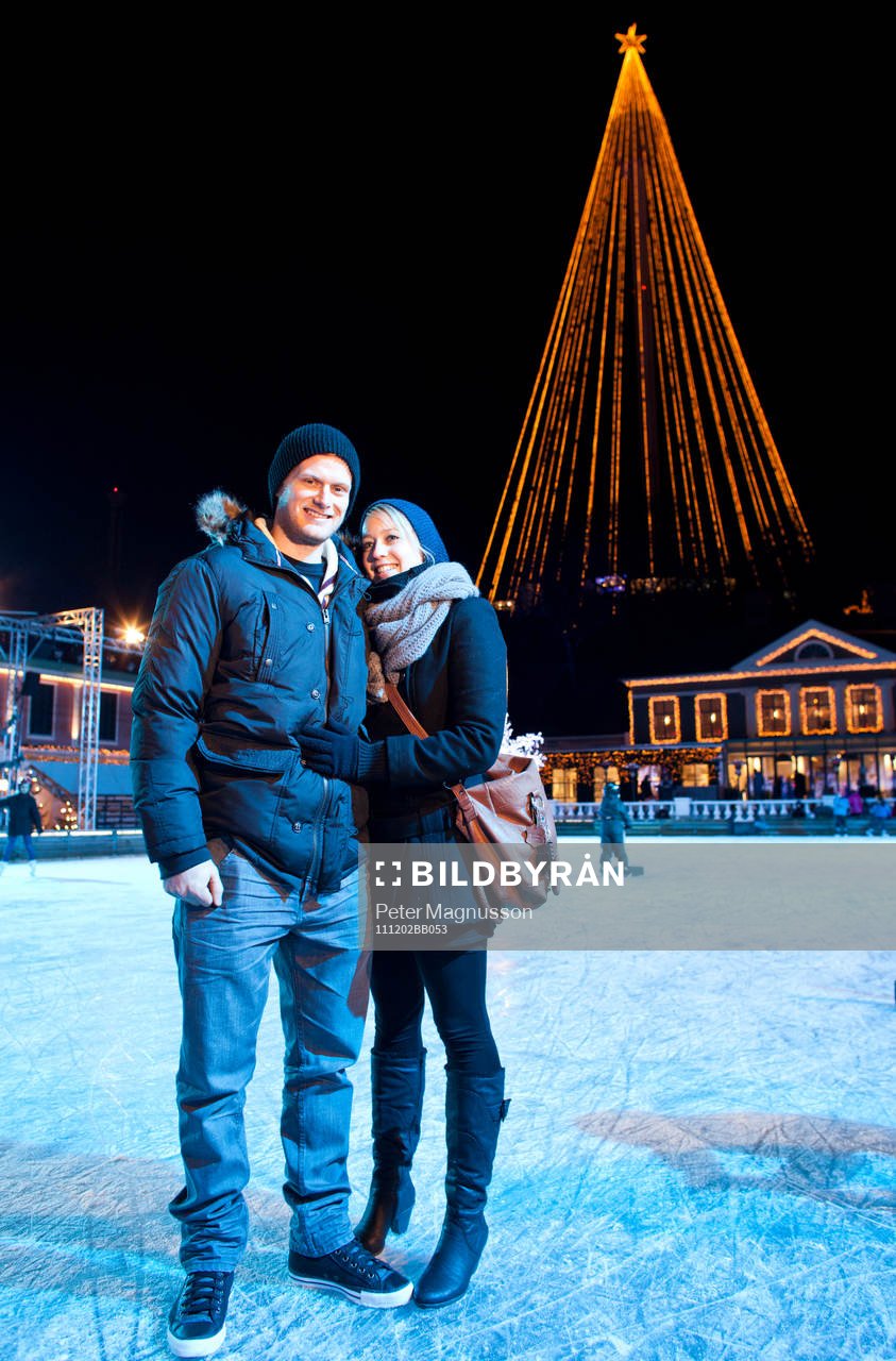 Patrick von Gunten och Amandine Hostettler på Liseberg