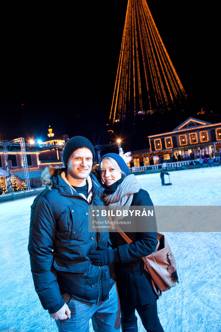 Patrick von Gunten och Amandine Hostettler på Liseberg