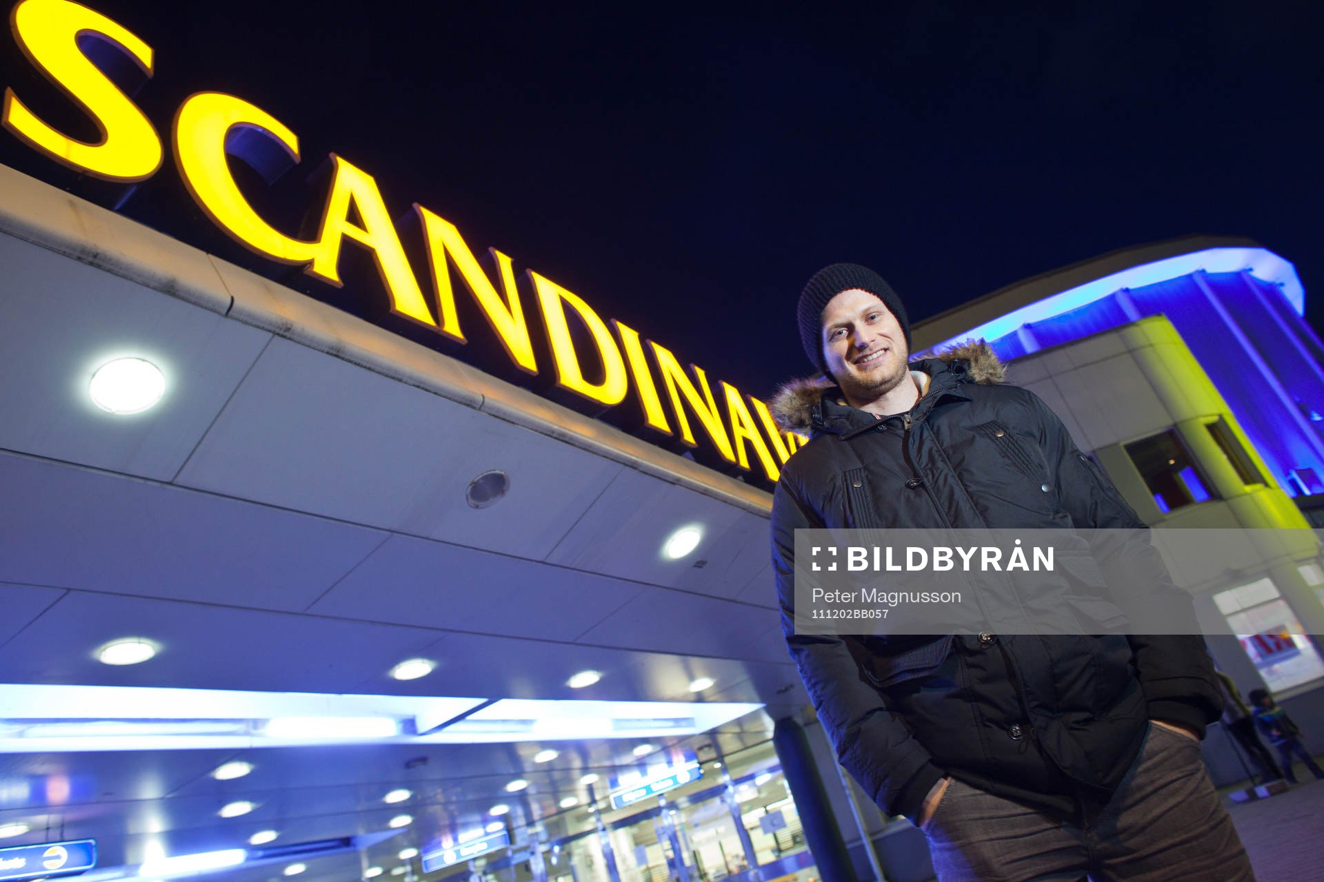 Patrick von Gunten utanför Scandinavium