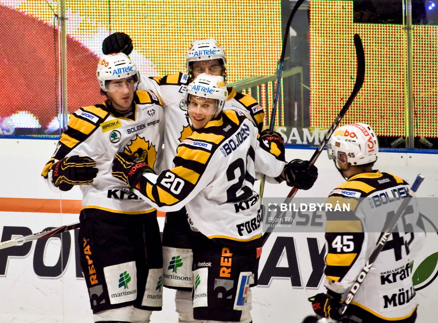 George Holloway och Erik Forssell, Skellefteå, jubel