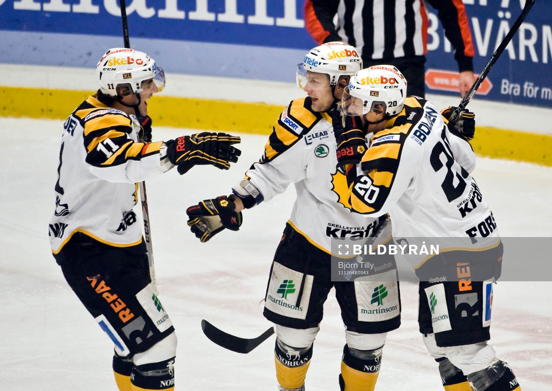George Holloway, Oscar Möller och Erik Forssell,