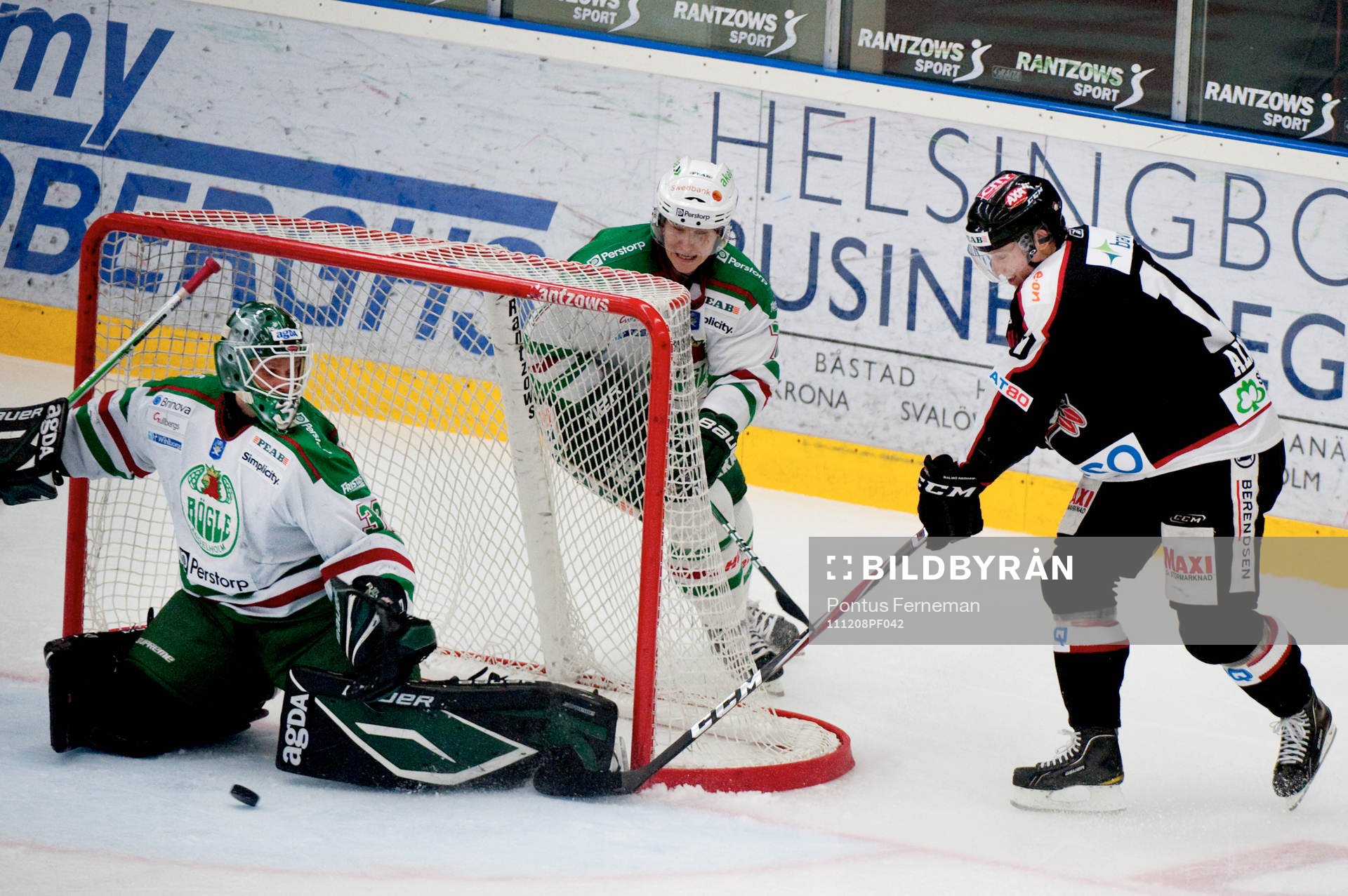 Jonas Fransson, målvakt, Rögle, Robin Alvarez, Malmö