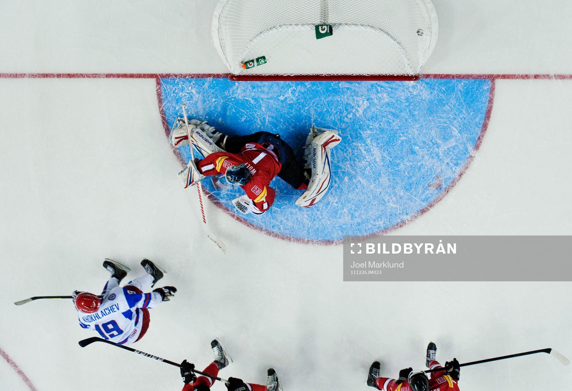 Alexander Khokhlachev, Ryssland, har precis gjort 0-1 bakom