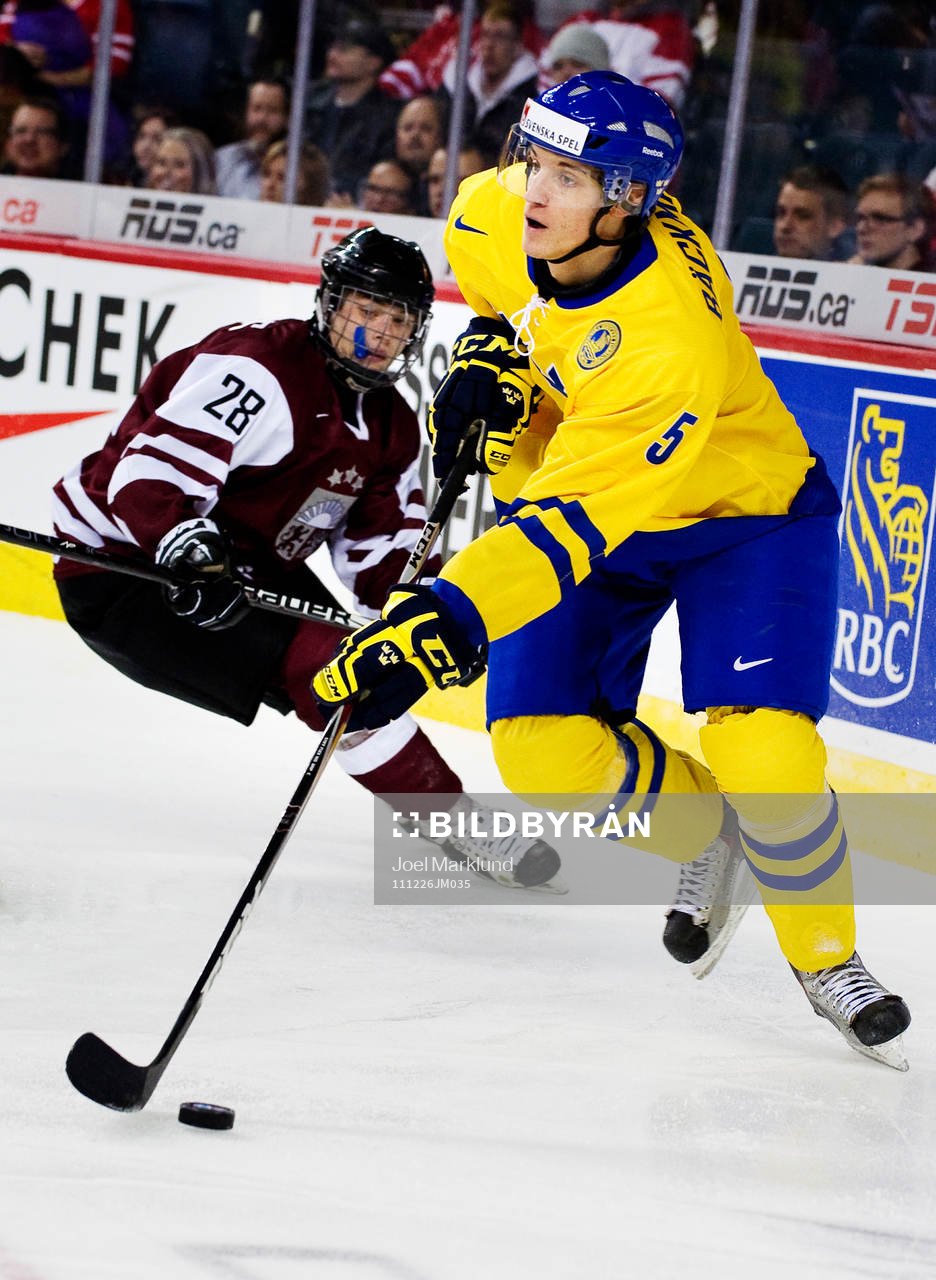 Nikita Jevpalovs, Lettland, och Mattias Bäckman, Sverige