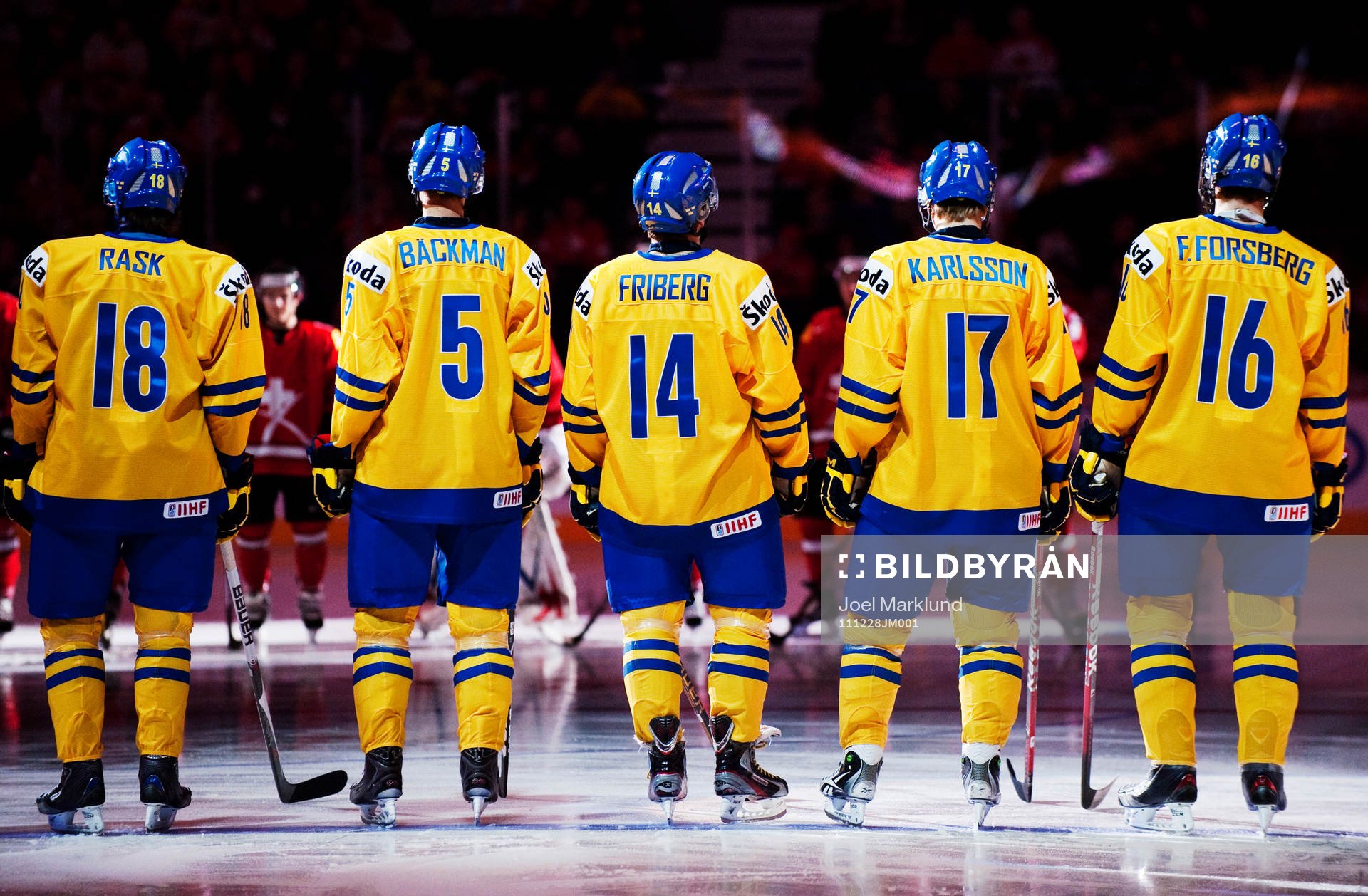 Victor Rask, Mattias Bäckman, Max Friberg, William