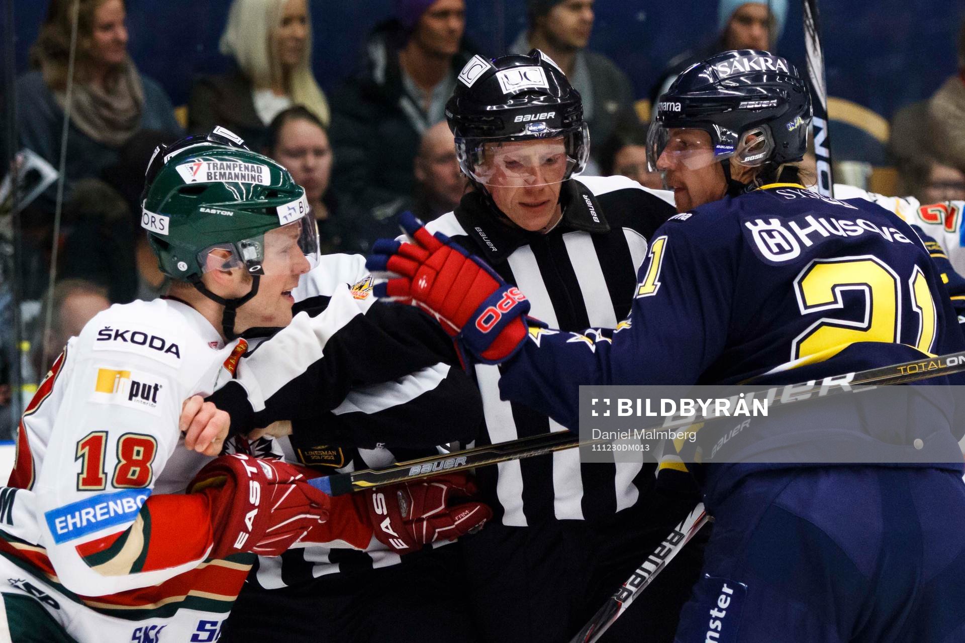 Fredrik Sjöström, Frölunda och Morten Ask, HV71, bråk