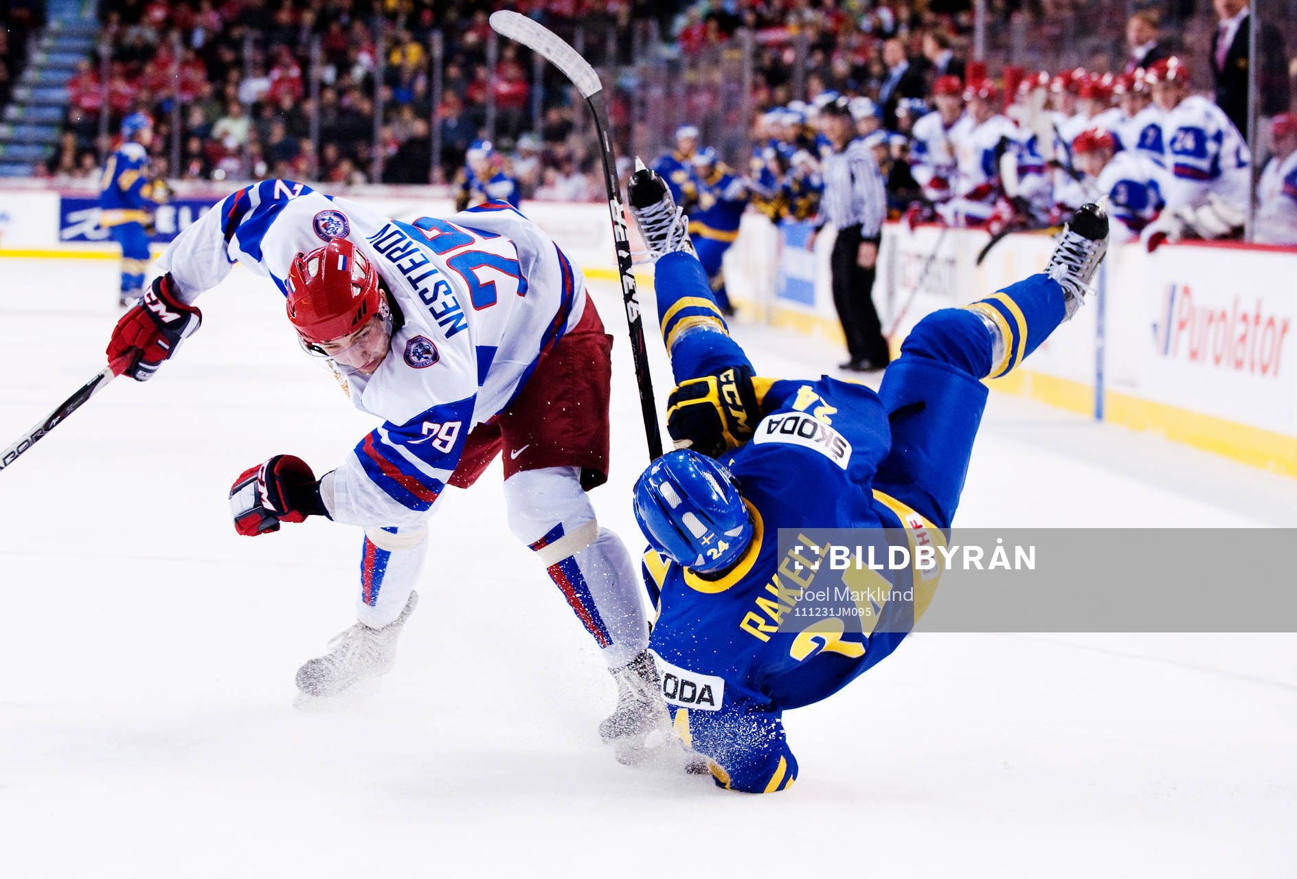 Nikita Nesterov, Ryssland och Rickard Rakell, Sverige,