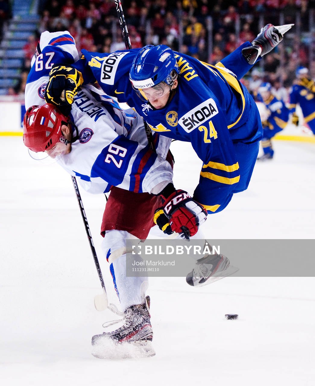 Nikita Nesterov, Ryssland och Rickard Rakell, Sverige,