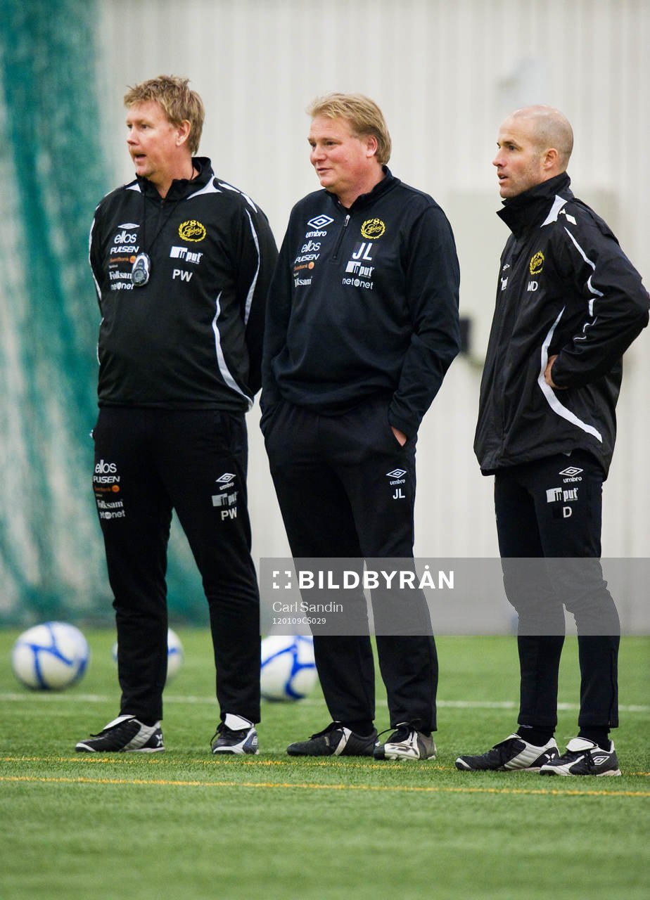 Peter Wettergren, tränare, Jörgen Lennartsson, tränare,