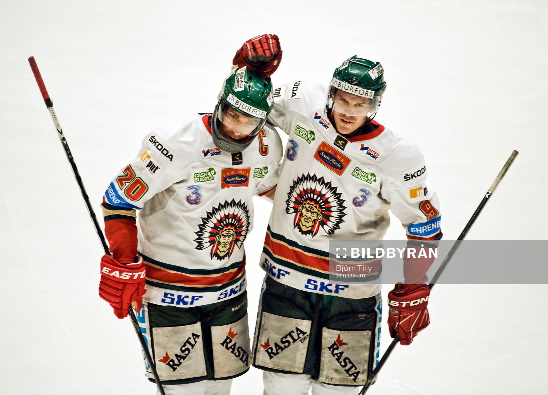 Joel Lundqvist och Magnus Kahnberg, Frölunda, jubel