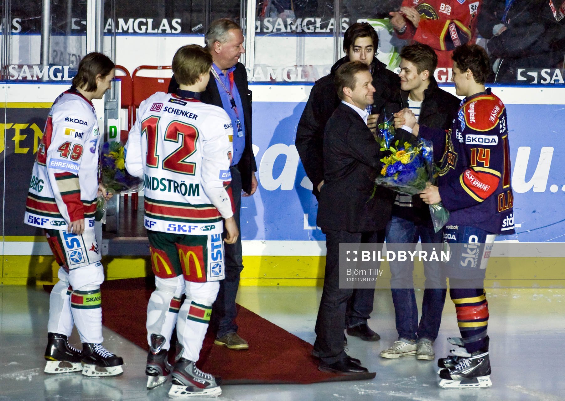 Junior-VM spelare hyllas Sebastian Collberg, Johan