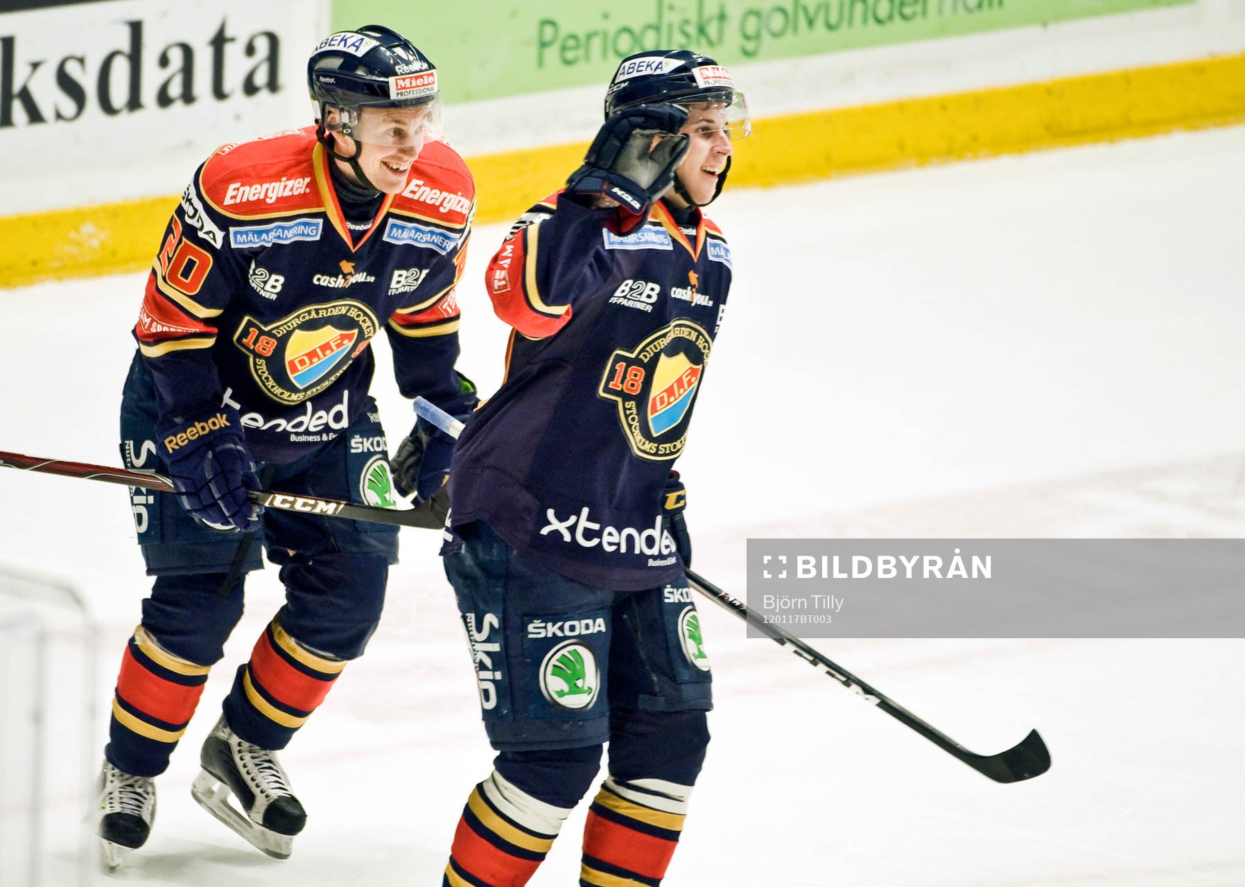 Christian Eklund och Mario Kempe, Djurgården, jubel