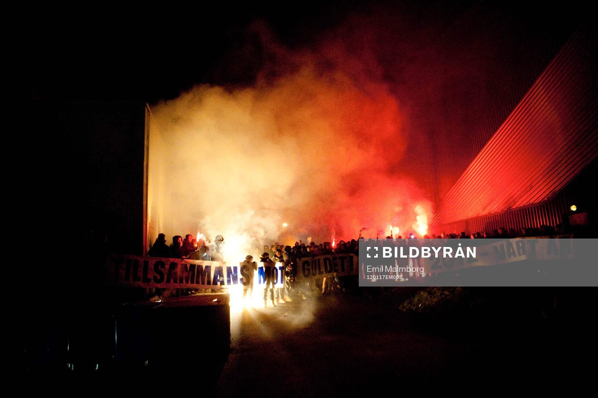 Fans, bengalisk eld, tifo
