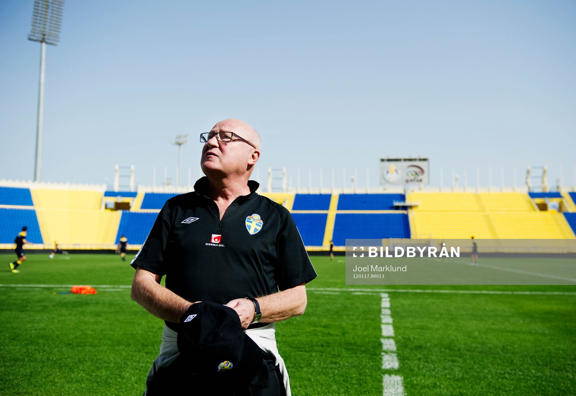 Lars Åke Lagrell, ordförande Fotbollförbundet, var på