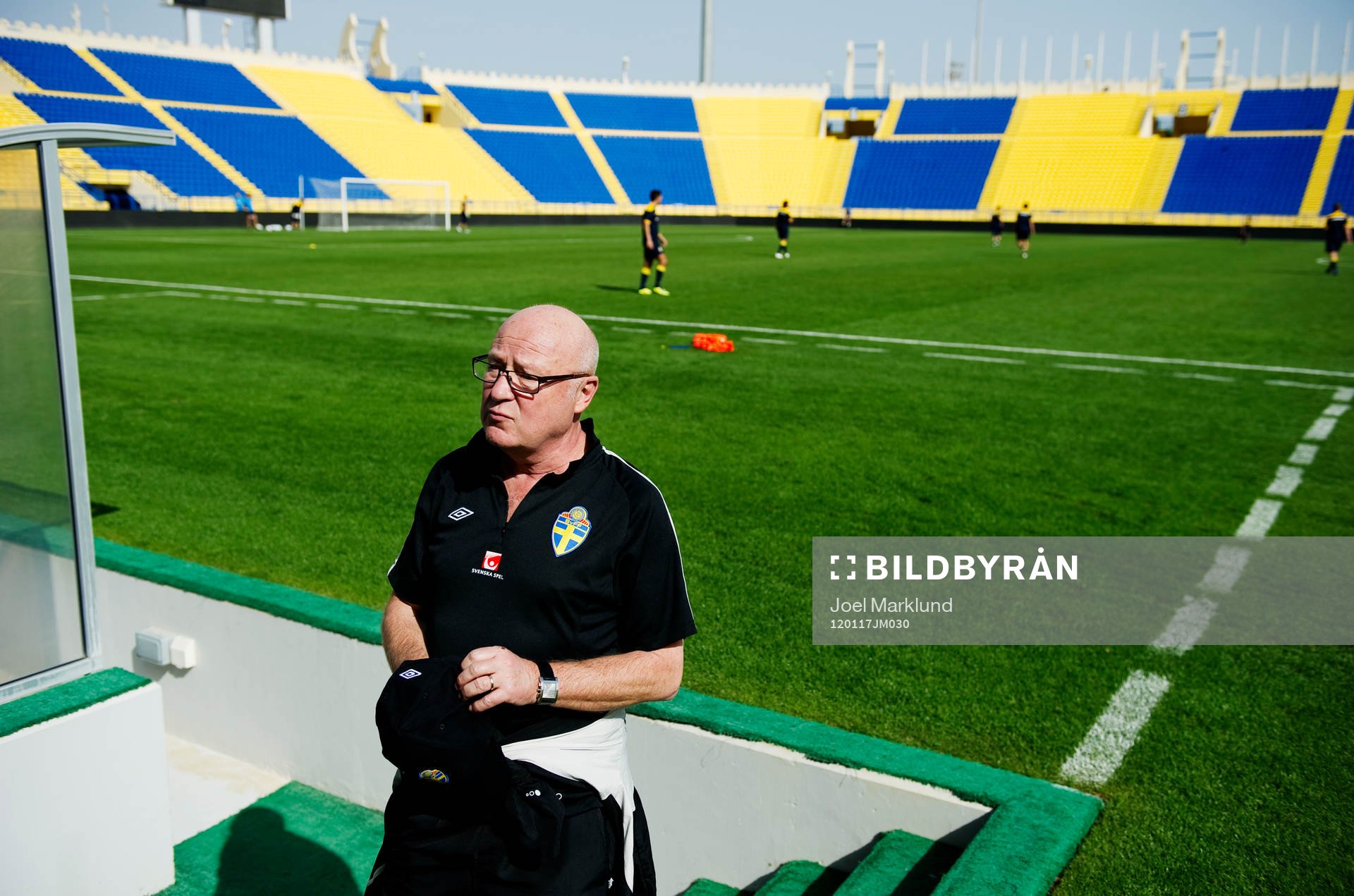 Lars Åke Lagrell, ordförande Fotbollförbundet, var på