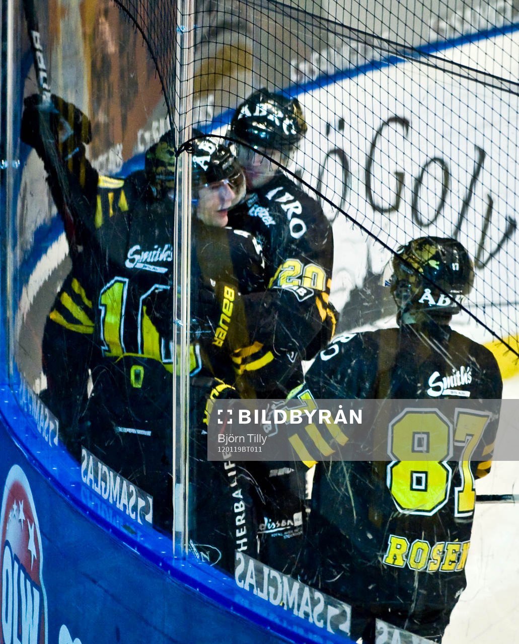 Richard Gynge och Daniel Bång, AIK, jubel