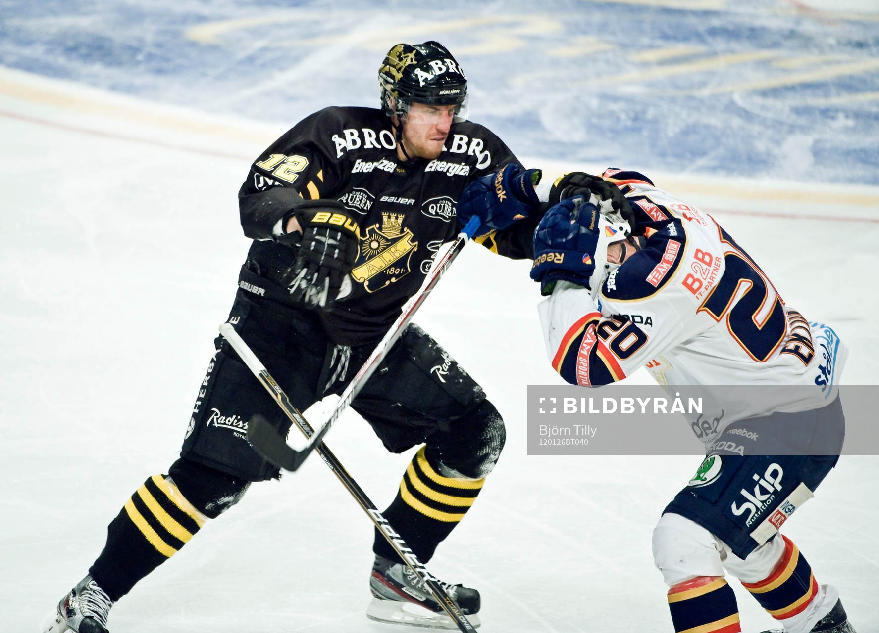 Patrik Nemeth, AIK och Christian Eklund, Djurgården.