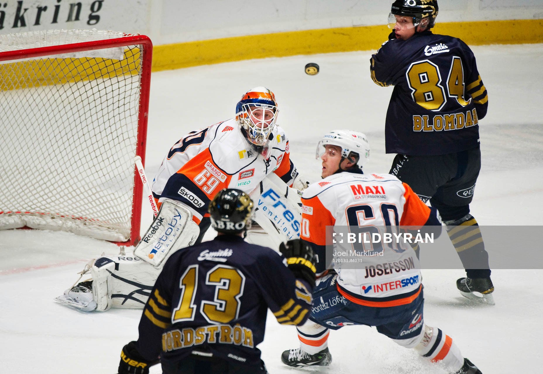 Joakim Nordström och Patric Blomdahl, AIK, oroar framför