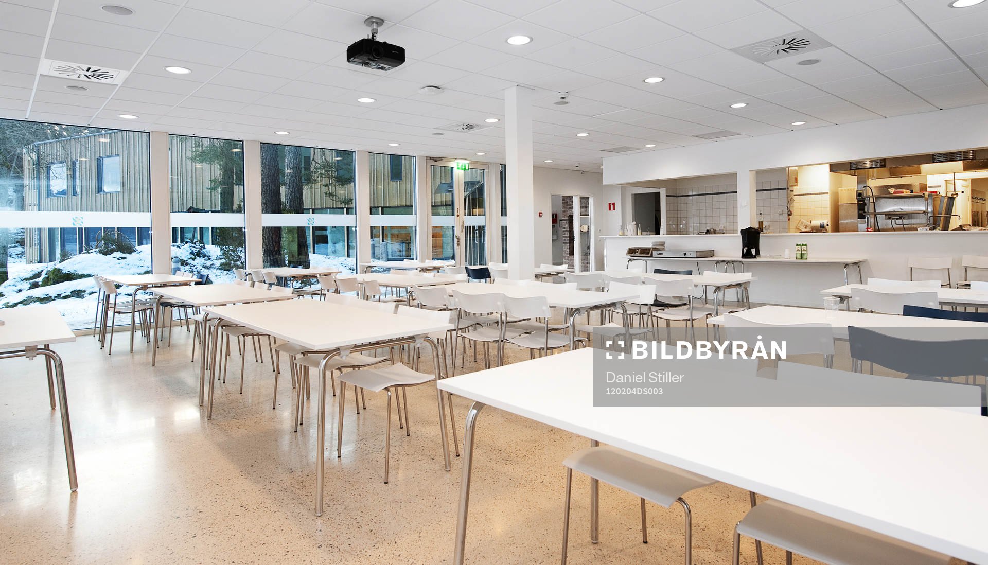 Nya kamratgården, matsal, pressrum