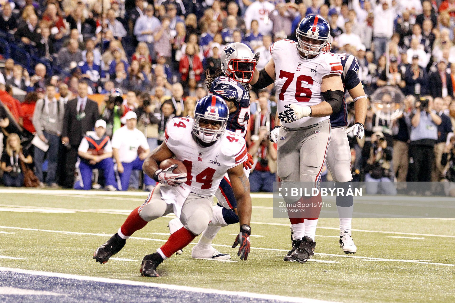 New York Giants - New England Patriots: Ahmad Bradshaw, New