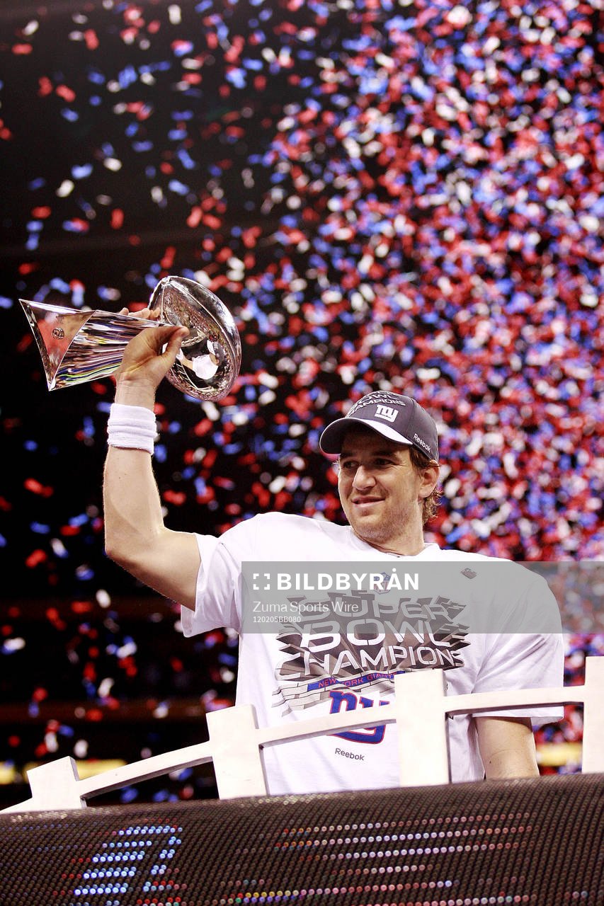 New York Giants - New England Patriots: Eli Manning (10),