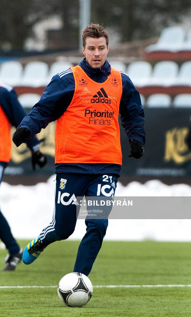 Pontus Farnerud gör sin första träning