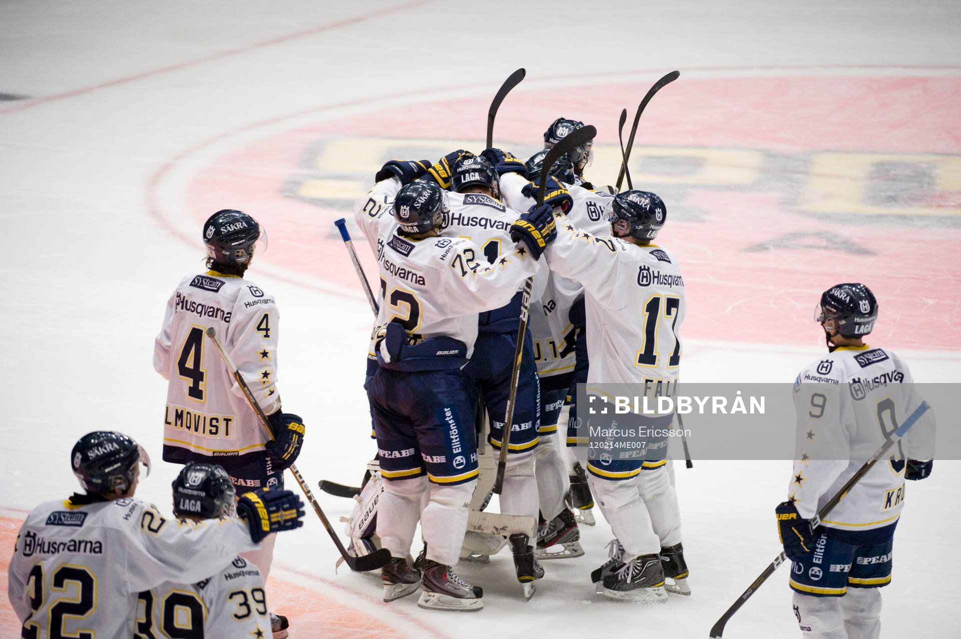 Segerjubel i HV71. Jubel