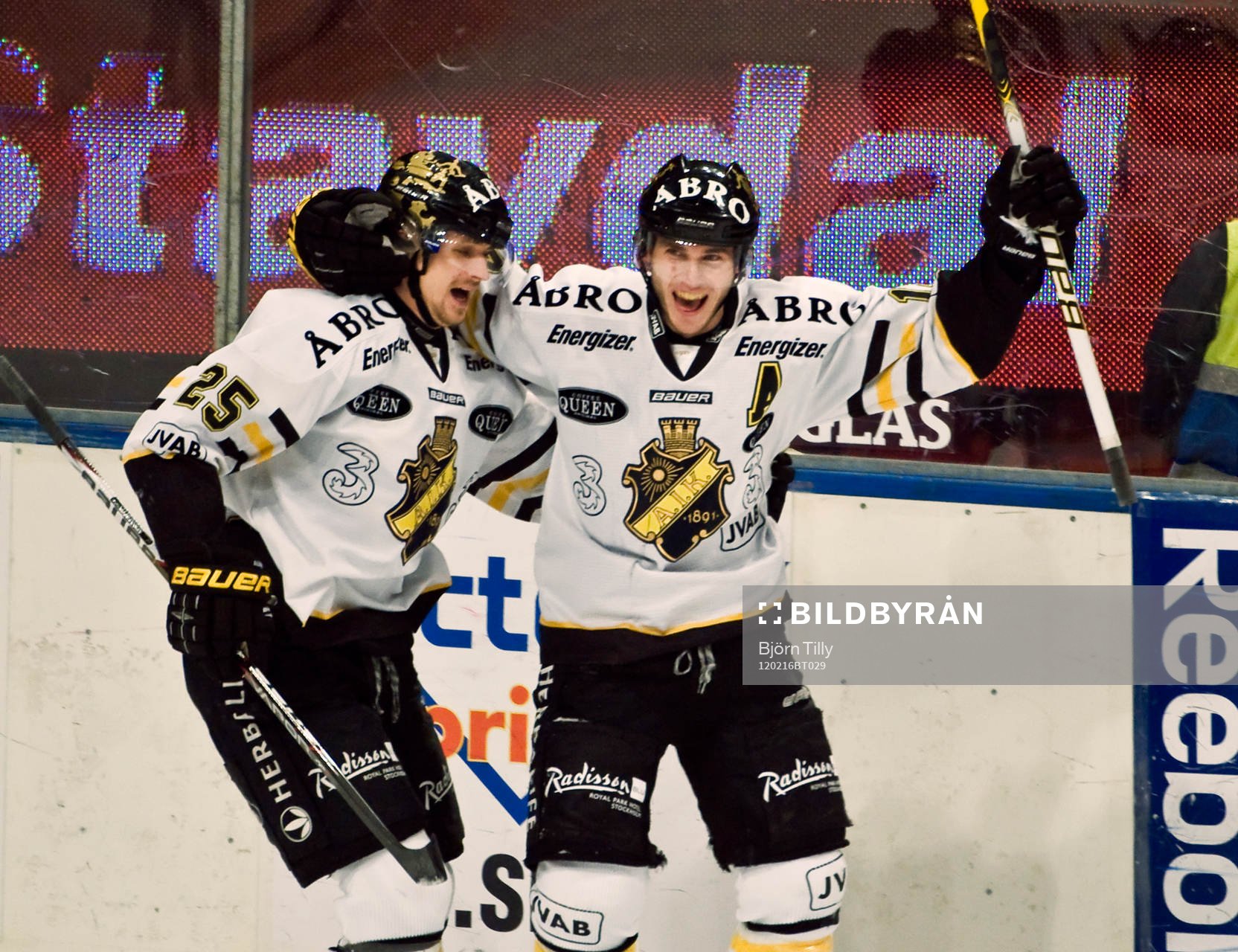 Johannes Salmonsson och Daniel Rudslätt, AIK (Jubel)