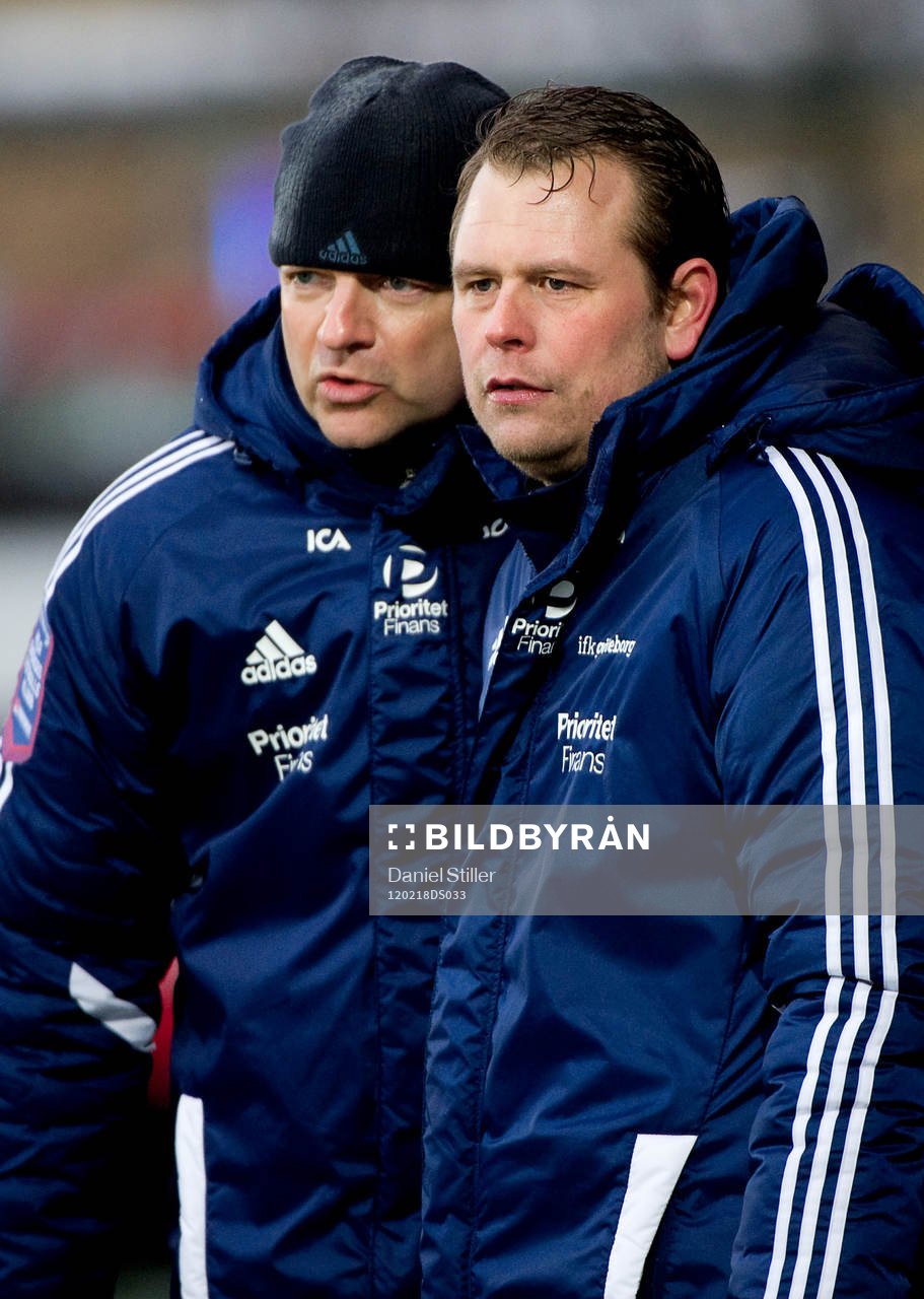 Magnus Edlund, assisterande tränare, Mikael Stahre,