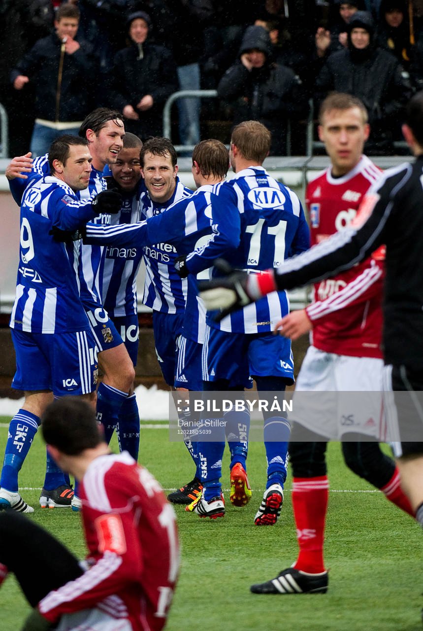 Tobias Hysén, IFK Göteborg, gör 3-0, jubel