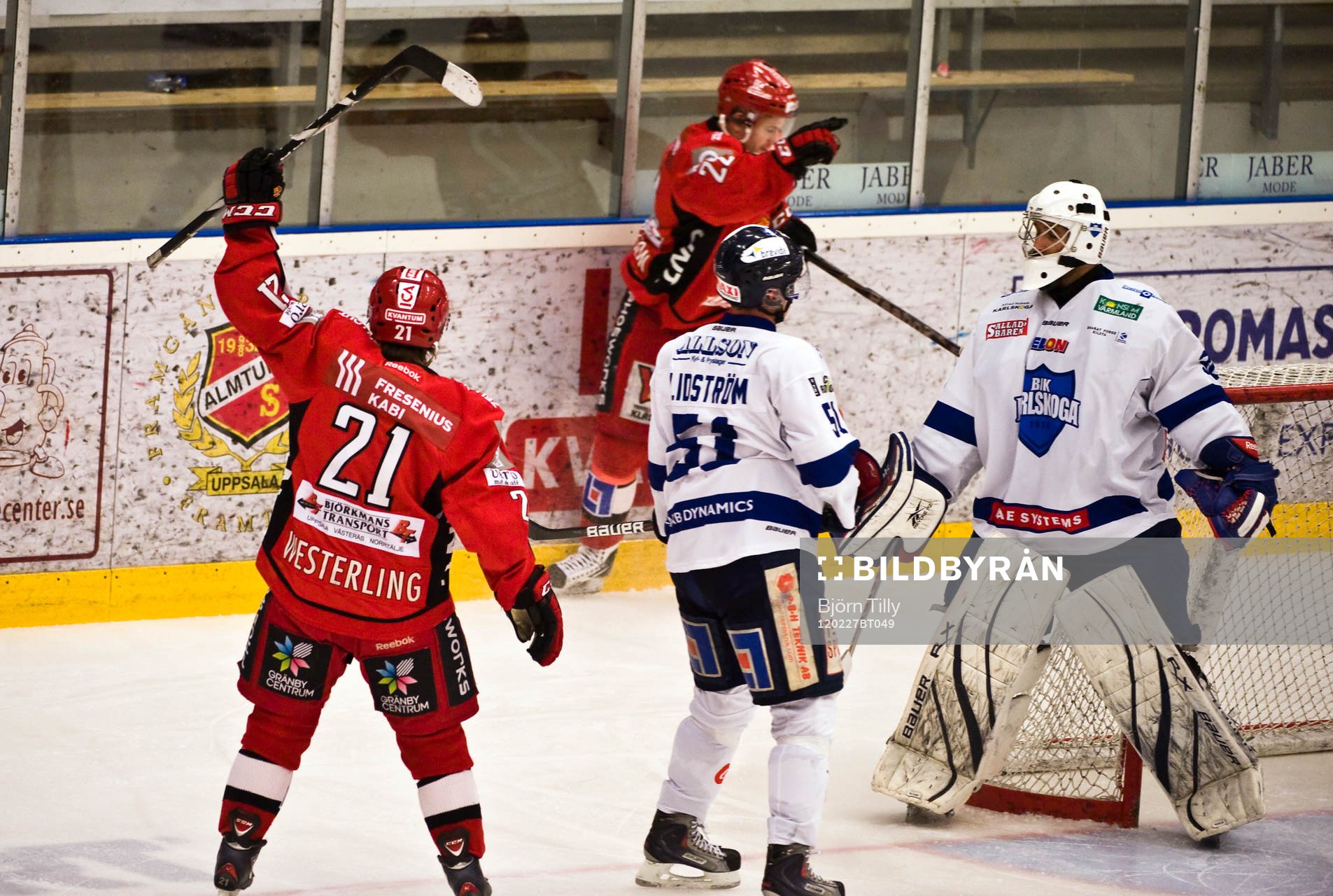 Daniel Hermansson, Almtuna och Daniel Bellissimo, målvakt,