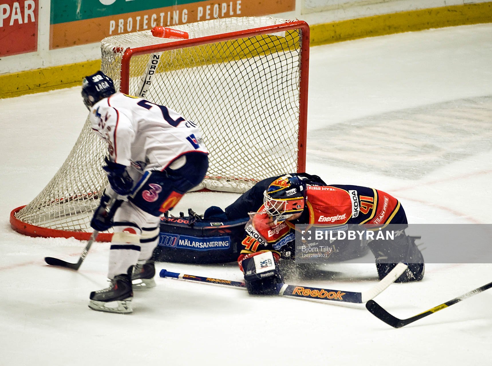 Robin Figren, Linköping gör 0-1 på Gustaf Wesslau,
