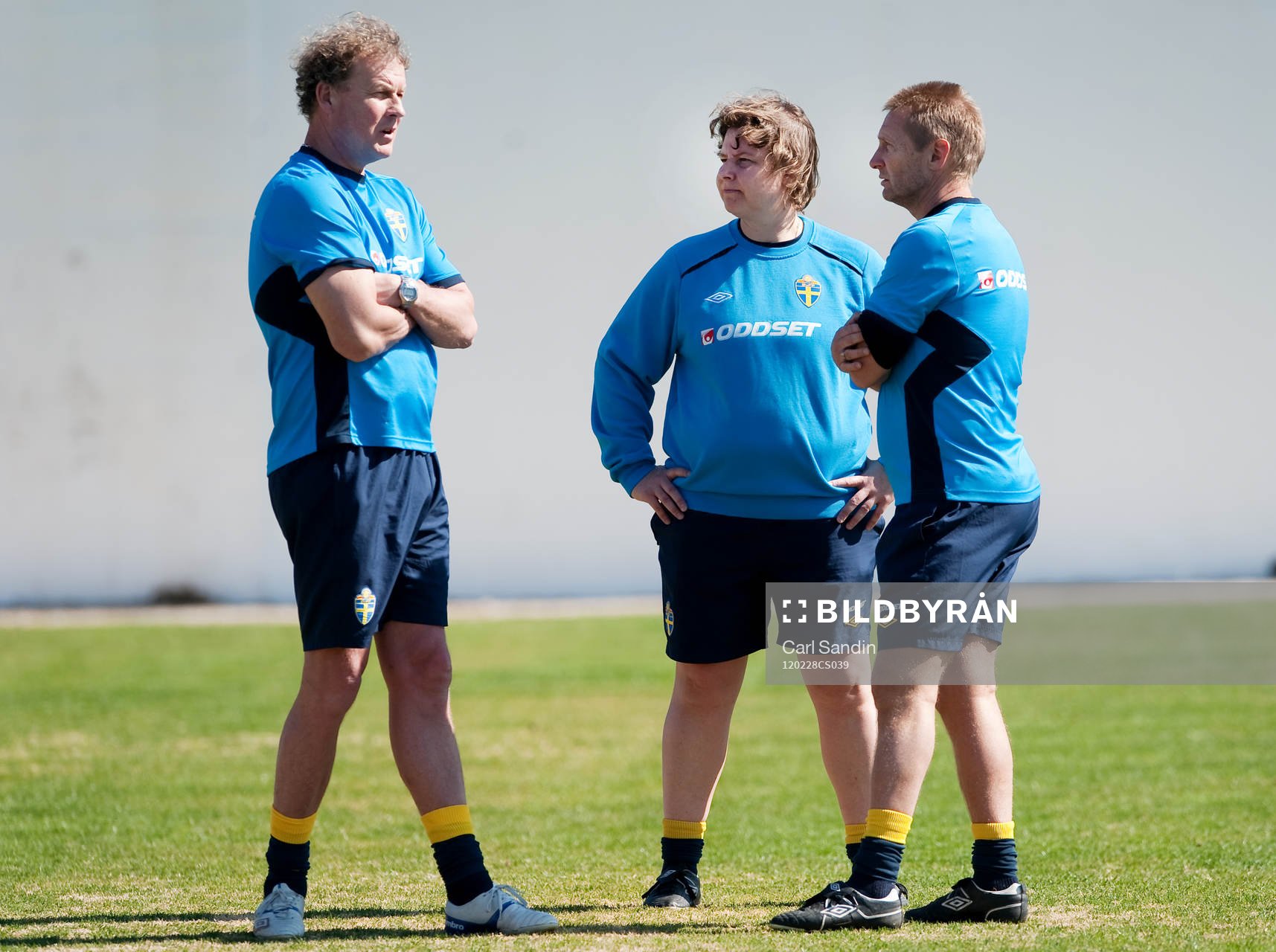 Mikael Olsson, målvaktstränare, Ann-Helen Grahm,