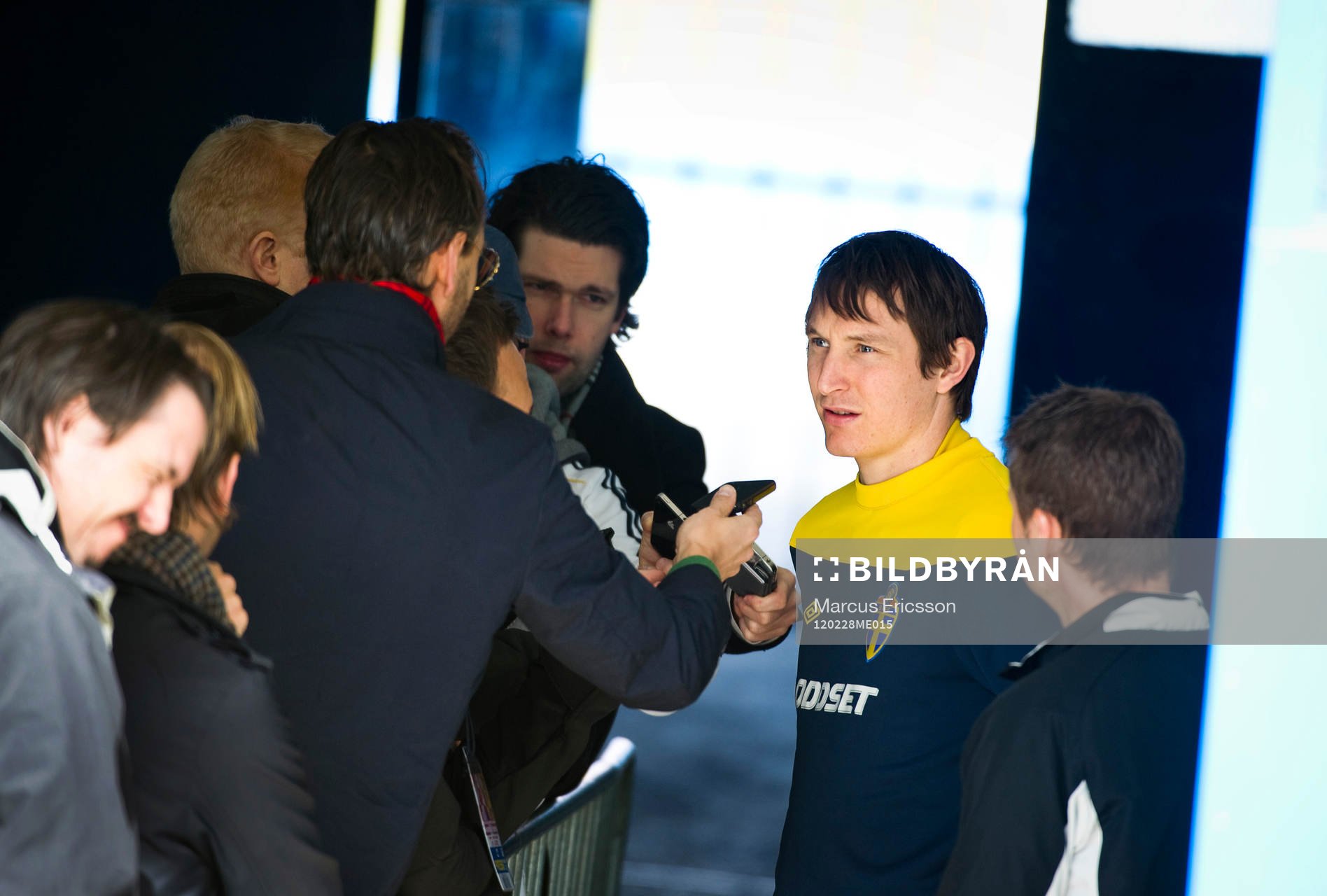 Kim Källström i mixed zone