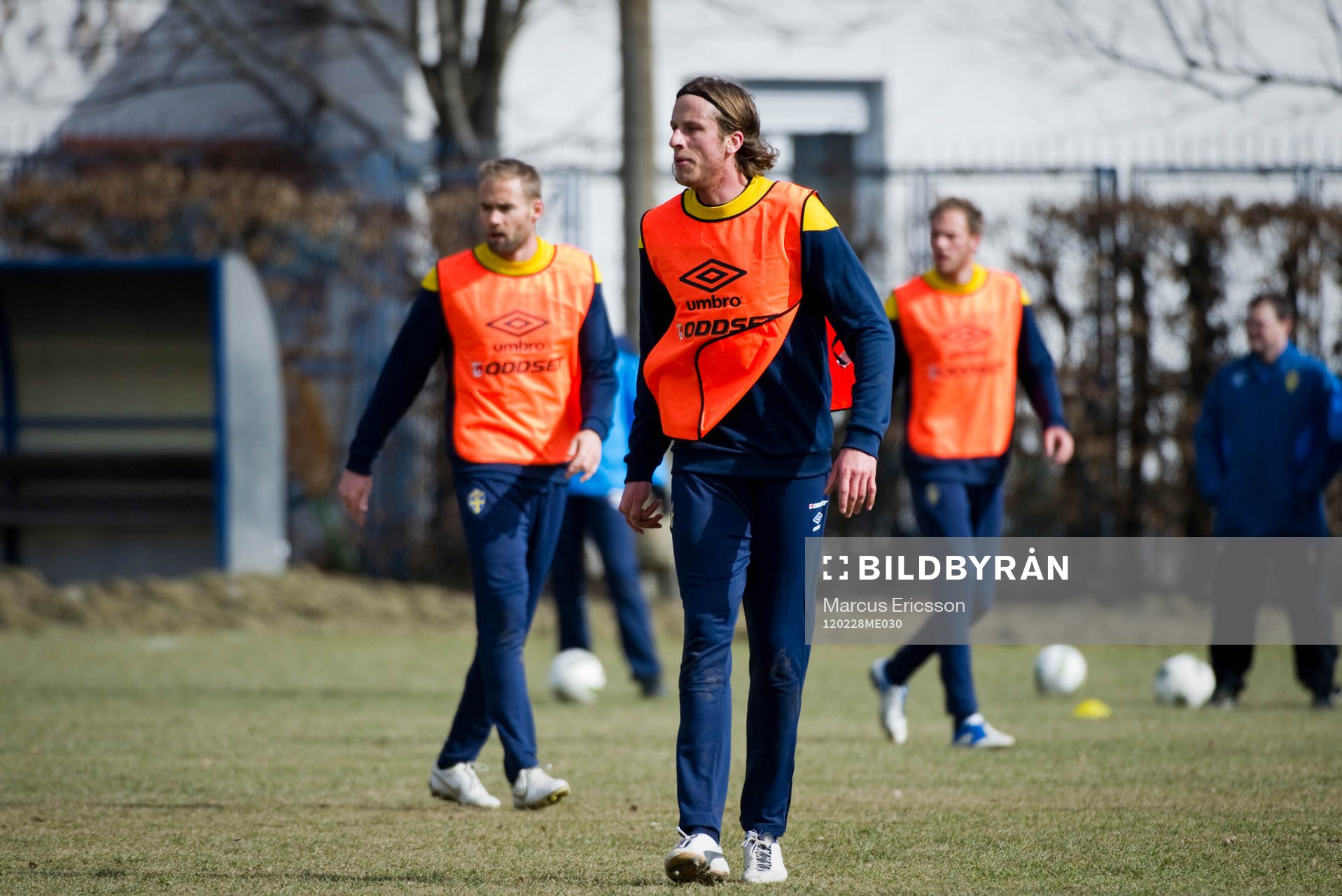 Backlinjen med Jonas Olsson närmast