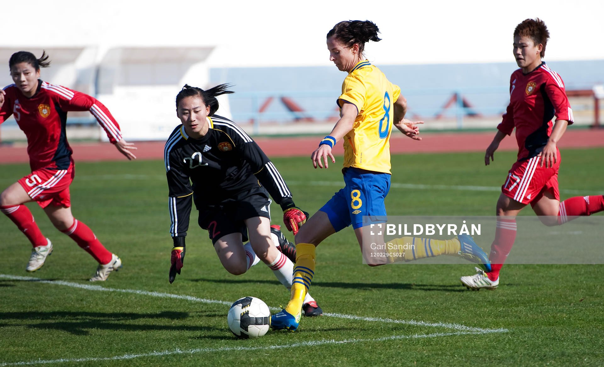 Zhang Yue, målvakt, Kina, Lotta Schelin, Sverige