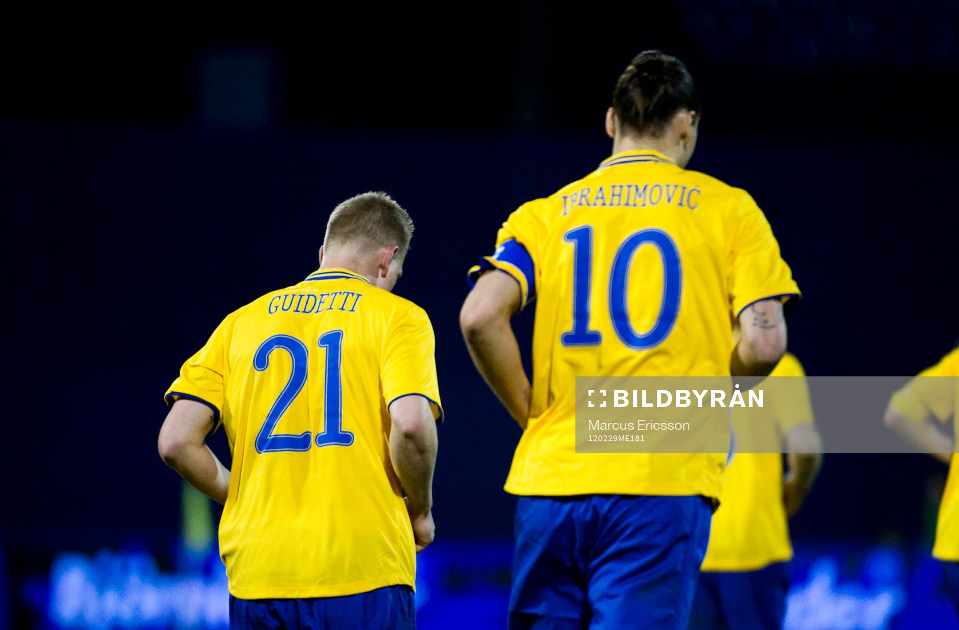 John Guidetti och Zlatan Ibrahimovic, Sverige