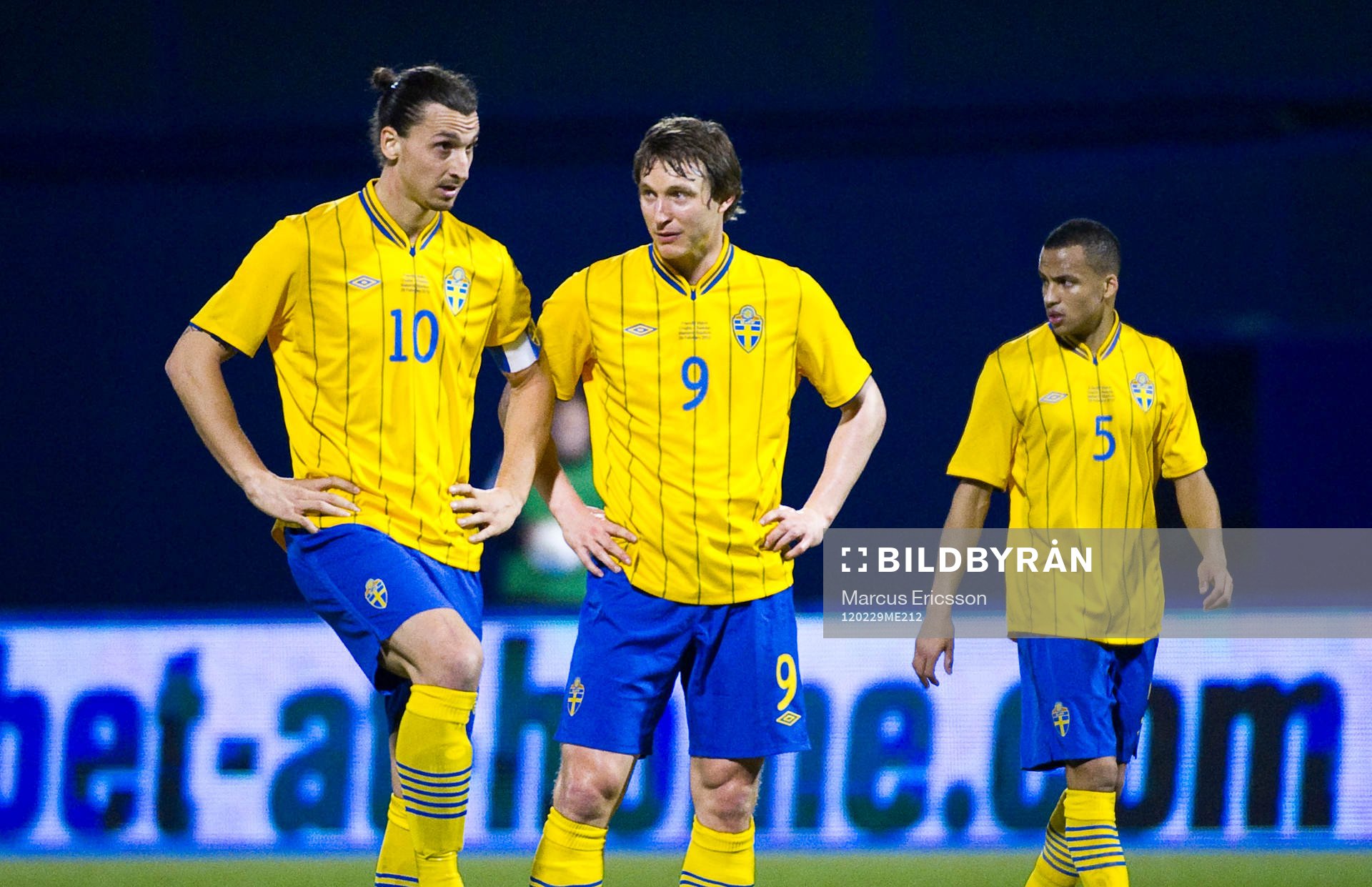 Zlatan Ibrahimovic, Kim Källström och Martin Olsson