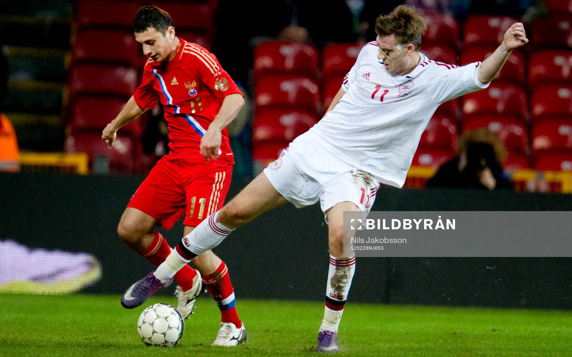 Ala Dzagoev, Ryssland, Nicklas Bendtner, Danmark