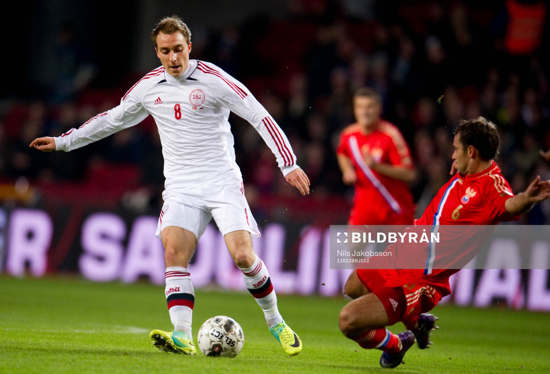 Christian D Eriksen, Danmark, Roman Shirokov, Ryssland