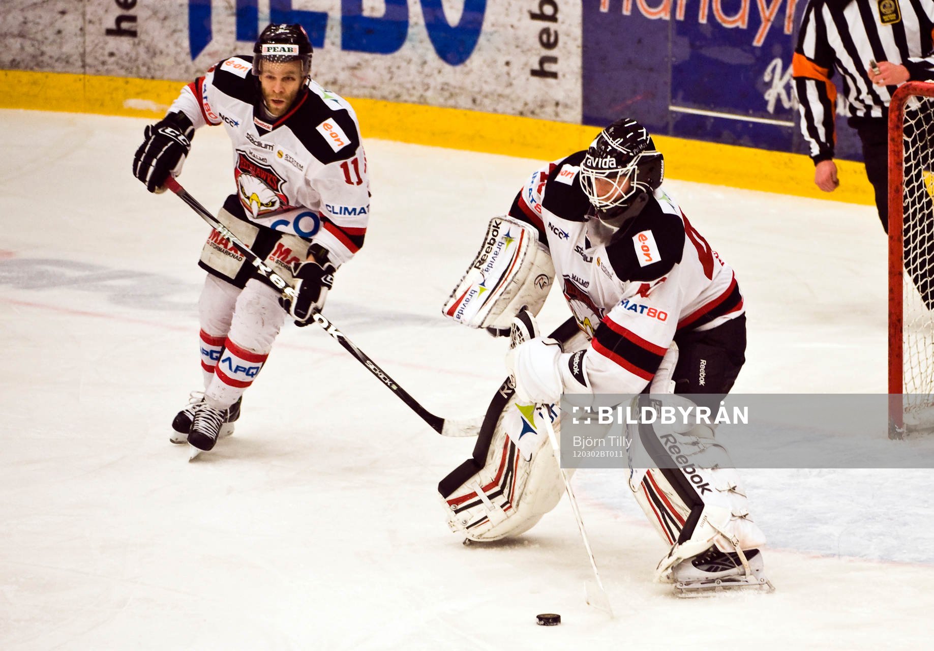 Robert Carlsson och Pontus Sjögren, målvakt, Malmö