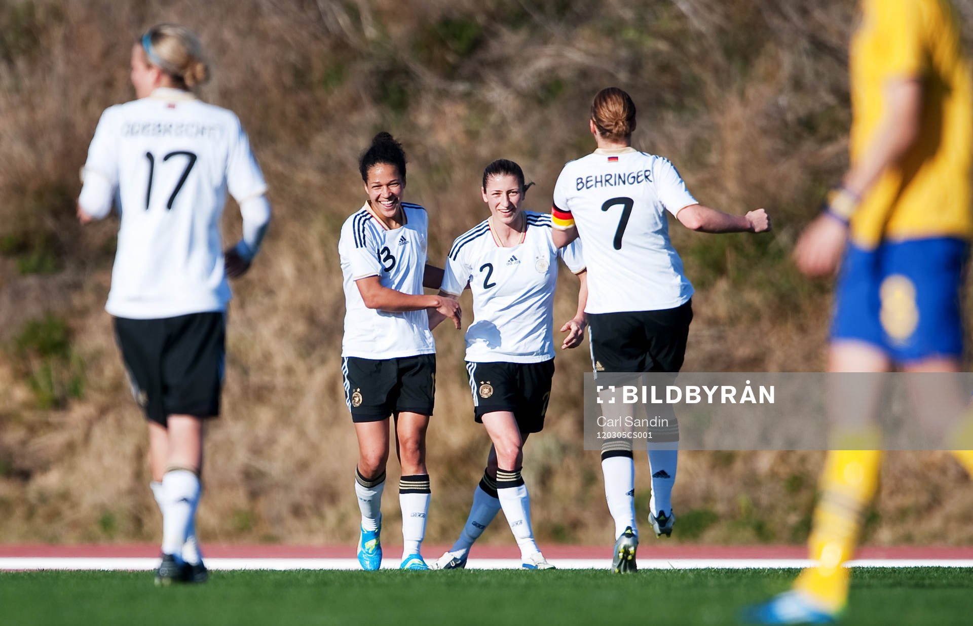  Celia Okoyno Da Mbabi, Tyskland, jubel, hattrick, 0-3.