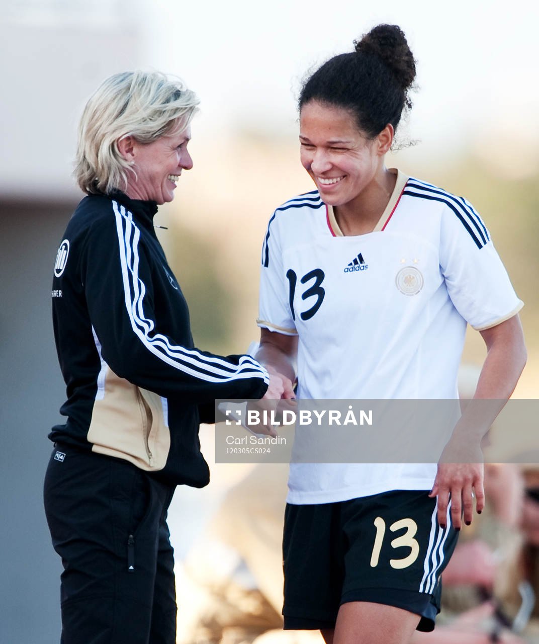  Silvia Neid, förbundskapten, Celia Okoyno Da Mbabi, Tyskland, jubel.