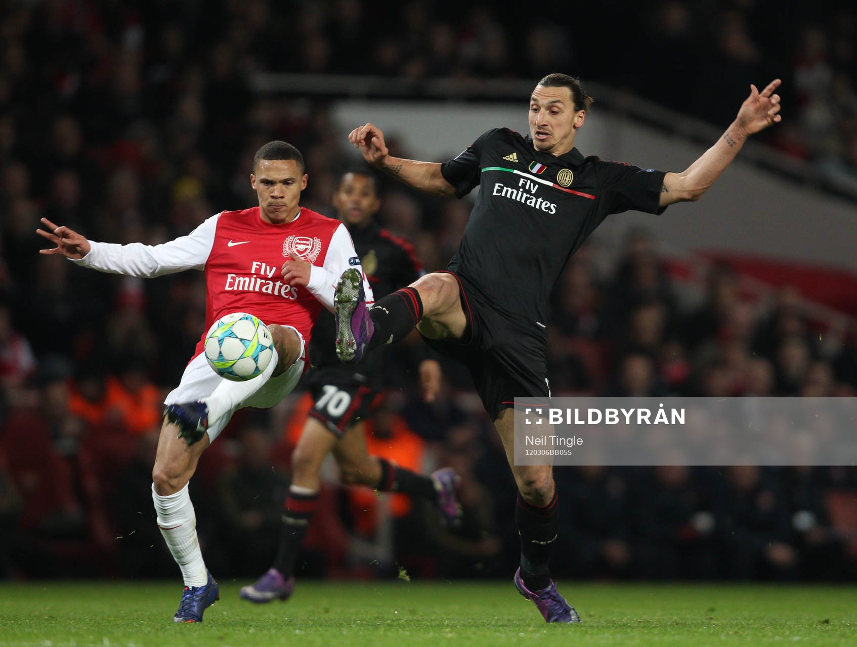 Zlatan Ibrahimovic, Milan och Kieran Gibbs, Arsenal