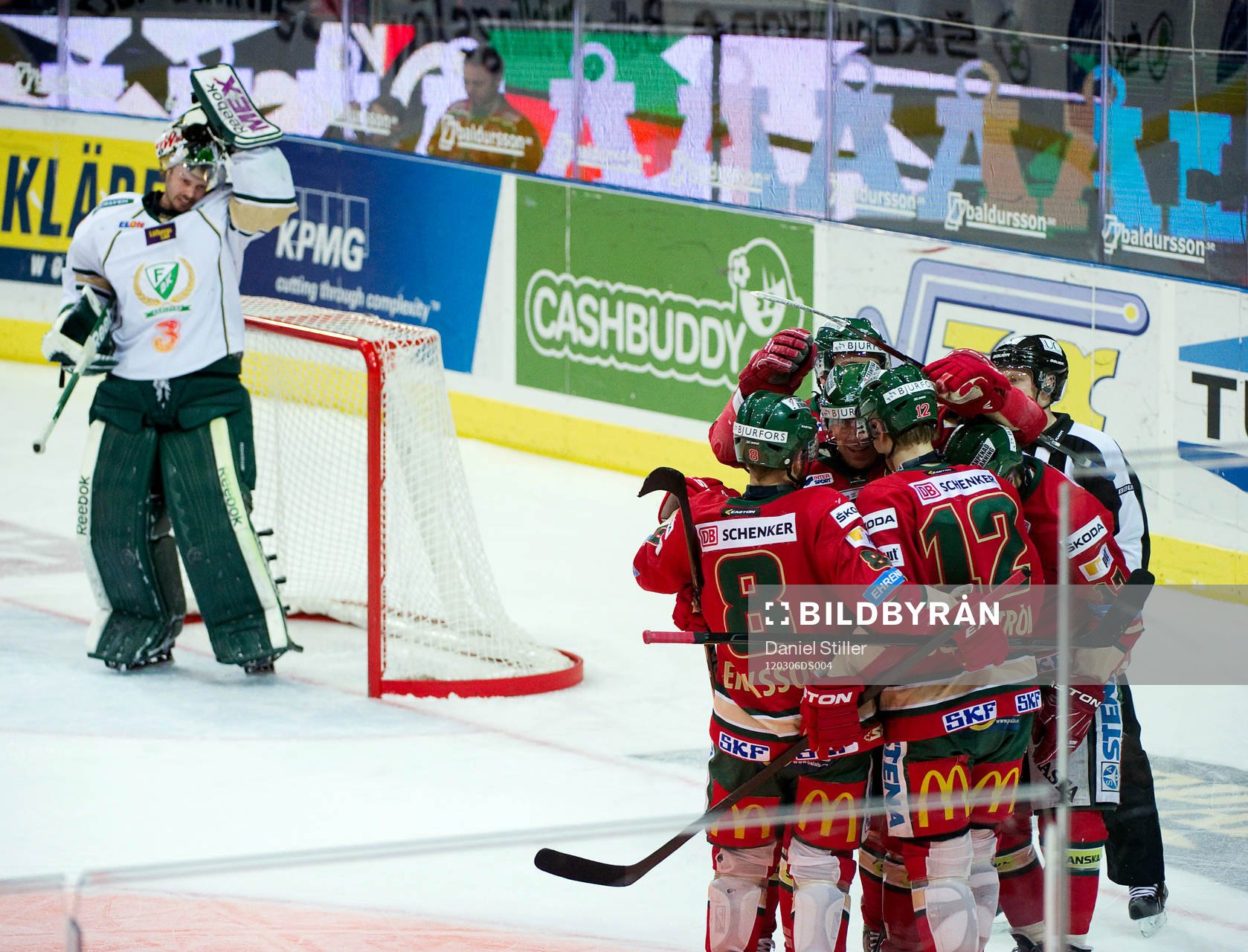 Johan Sundström, Frölunda, gör 1-0, jubel, Cristopher