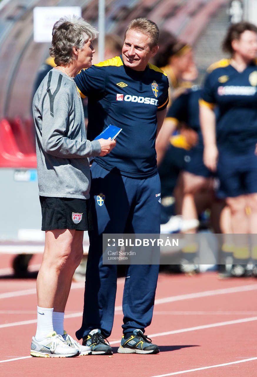 Pia Sundhage, förbundskapten, USA, Thomas Dennerby,