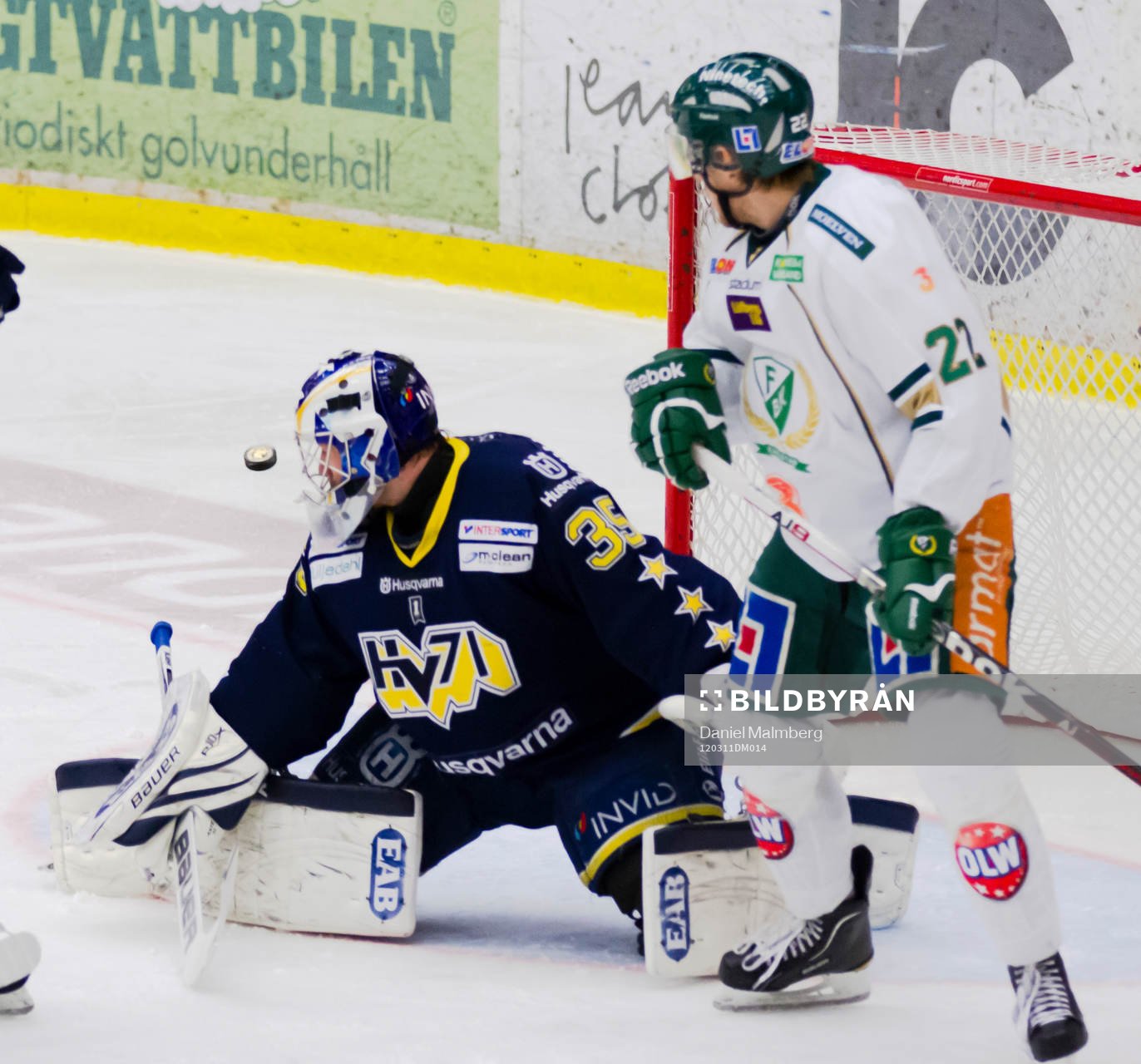 Andreas Andersson, HV71 (Målvakt), Per Åslund, Färjestad