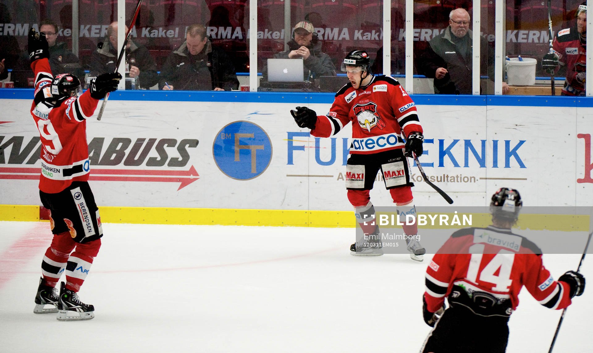 Alexander Barta, Malmö. 5-3. Jubel